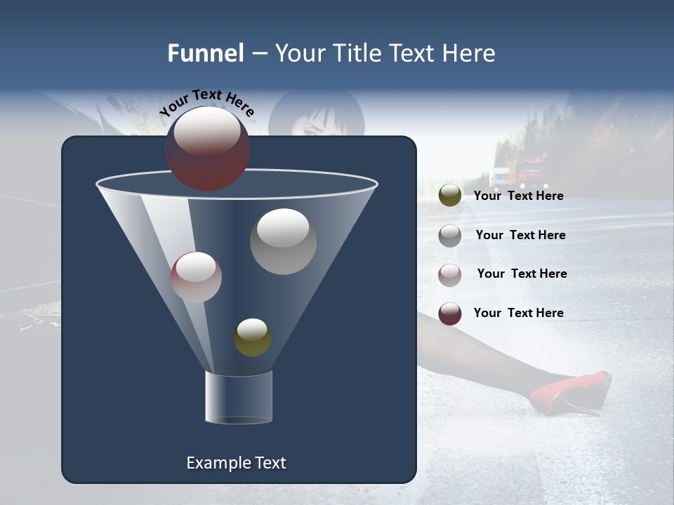 Girl Hippie Road PowerPoint Template