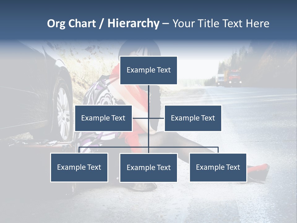 Girl Hippie Road PowerPoint Template