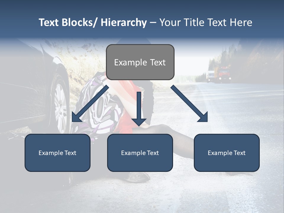 Girl Hippie Road PowerPoint Template