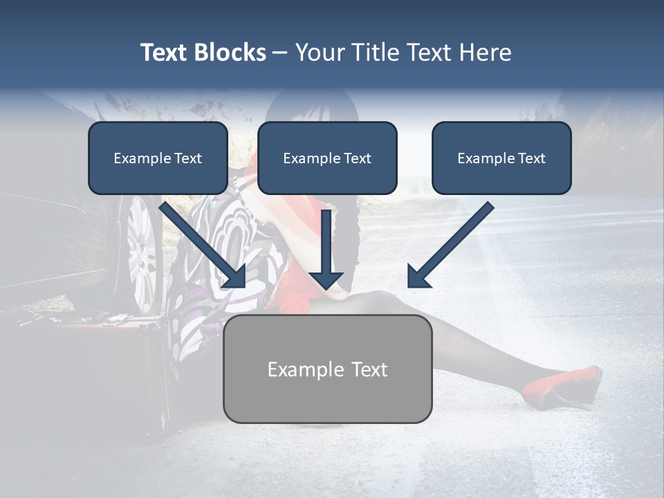 Girl Hippie Road PowerPoint Template