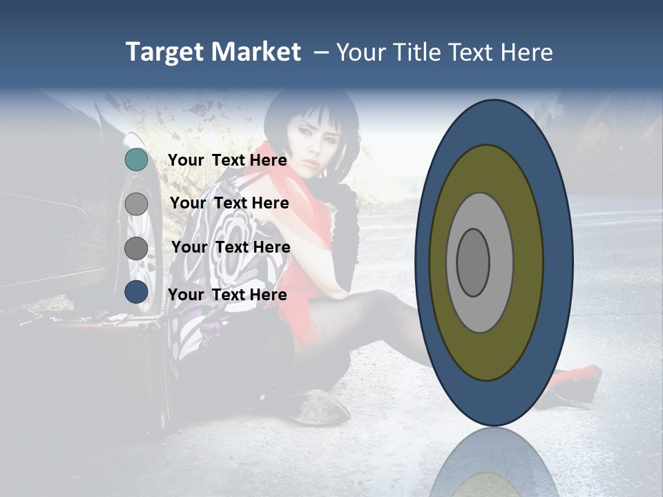 Girl Hippie Road PowerPoint Template