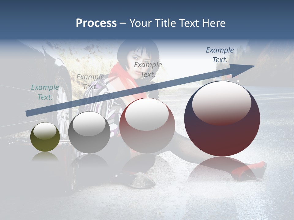 Girl Hippie Road PowerPoint Template