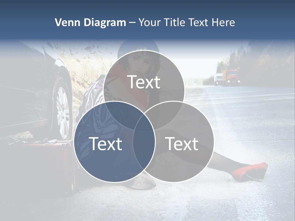 Girl Hippie Road PowerPoint Template