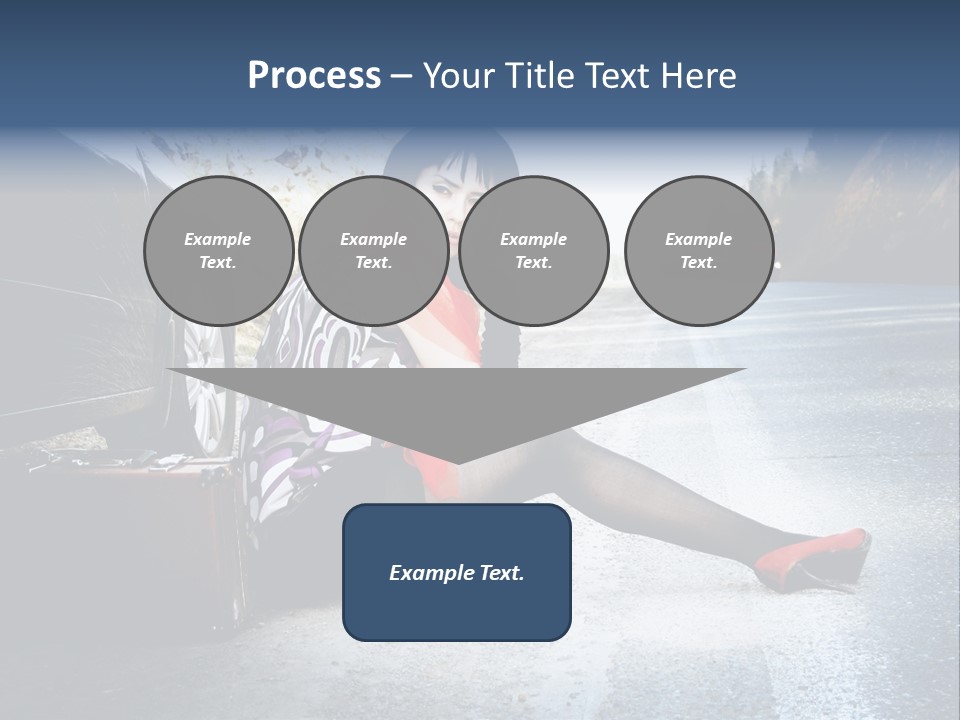 Girl Hippie Road PowerPoint Template