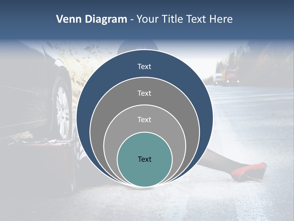 Girl Hippie Road PowerPoint Template