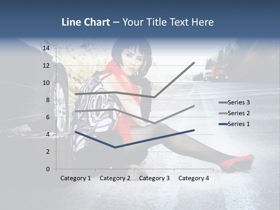 Girl Hippie Road PowerPoint Template