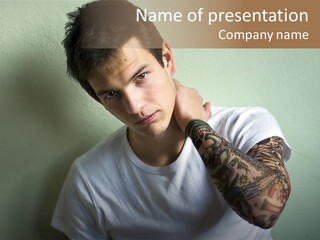 Tattoo Men PowerPoint Template