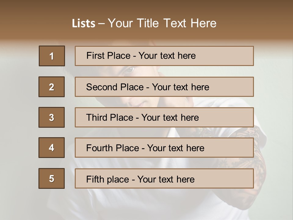 Tattoo Men PowerPoint Template