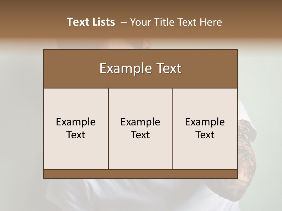 Tattoo Men PowerPoint Template