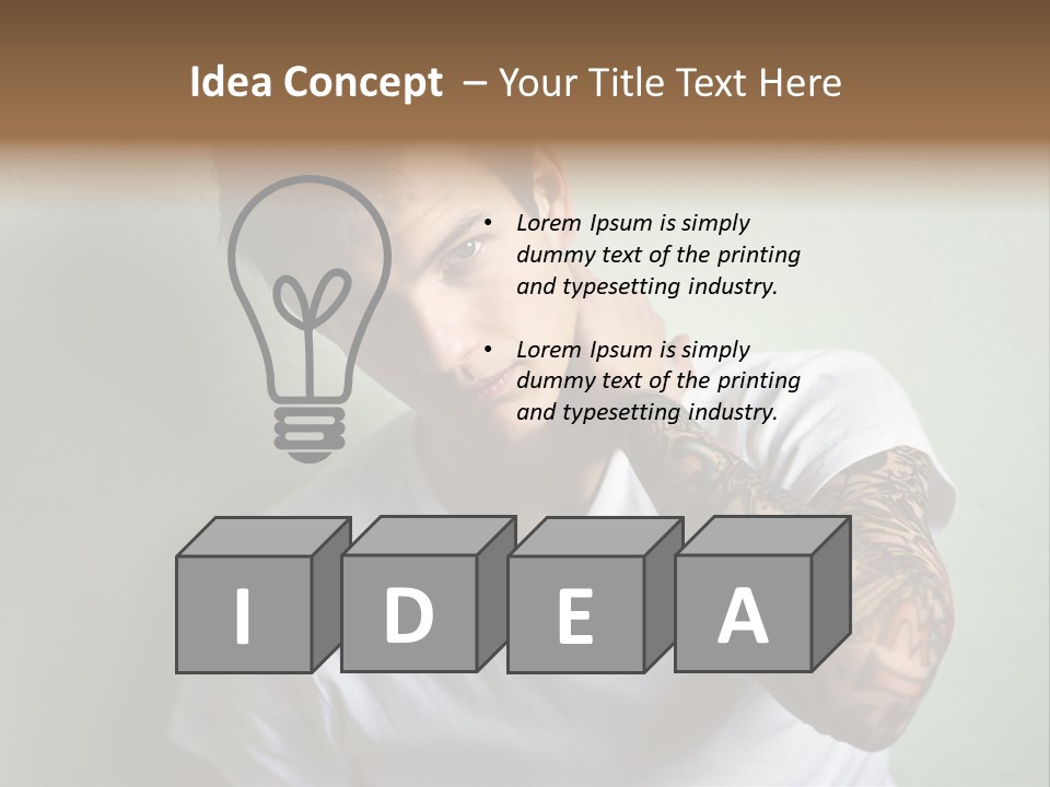 Tattoo Men PowerPoint Template