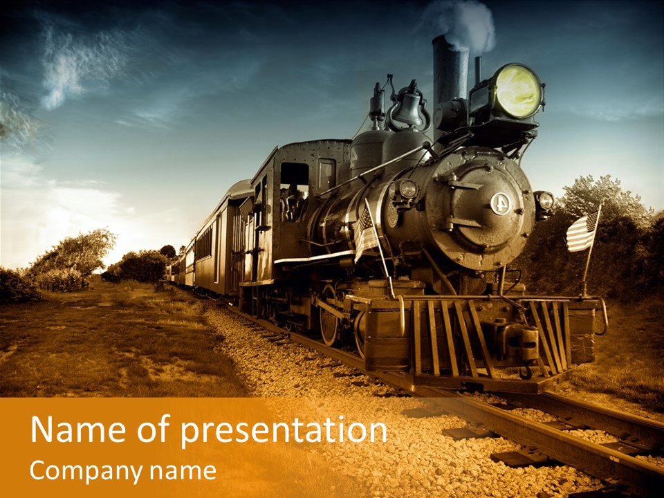 Steam Train PowerPoint Template