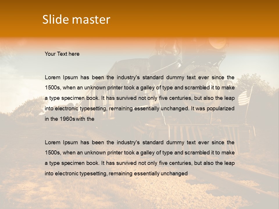 Steam Train PowerPoint Template