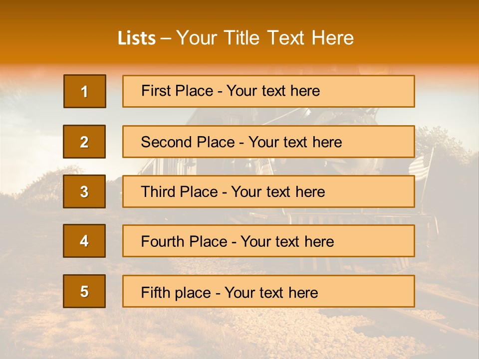 Steam Train PowerPoint Template
