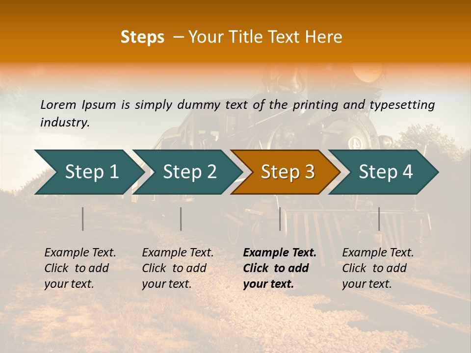 Steam Train PowerPoint Template