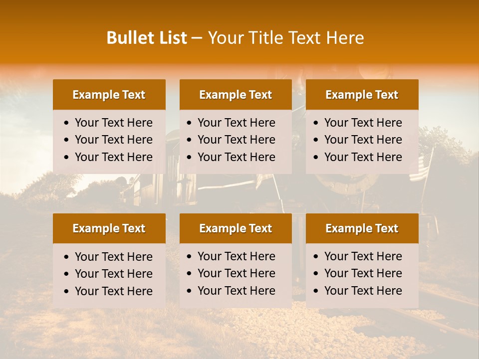 Steam Train PowerPoint Template