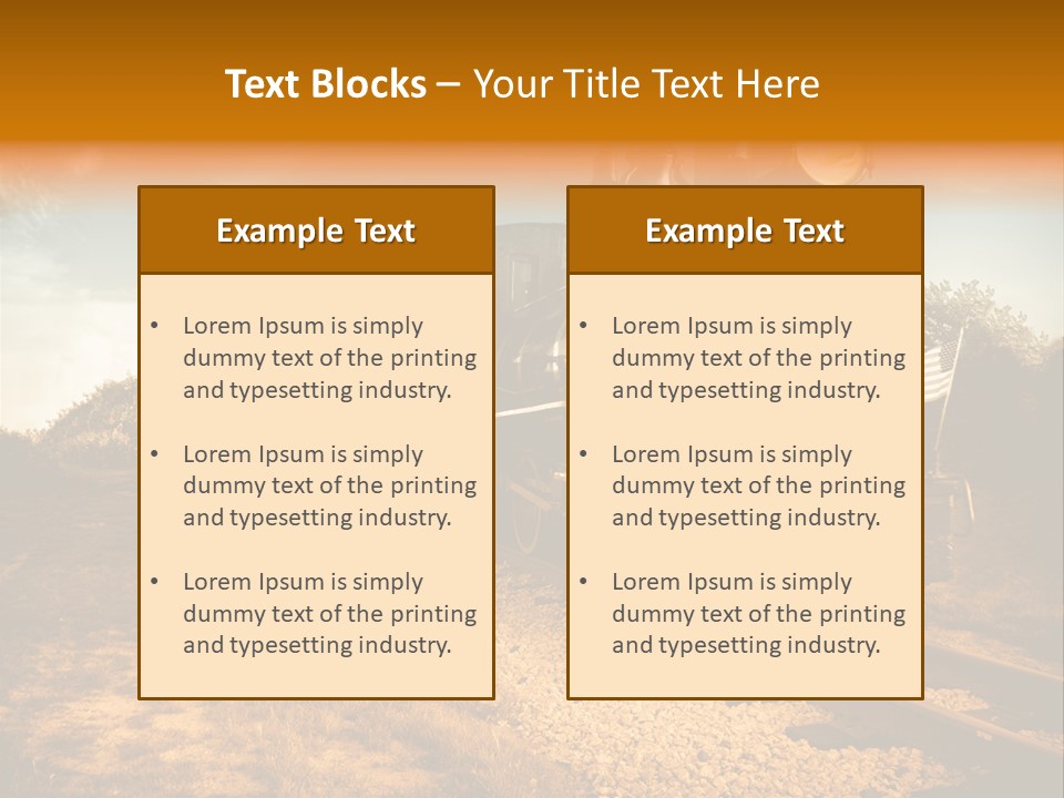 Steam Train PowerPoint Template