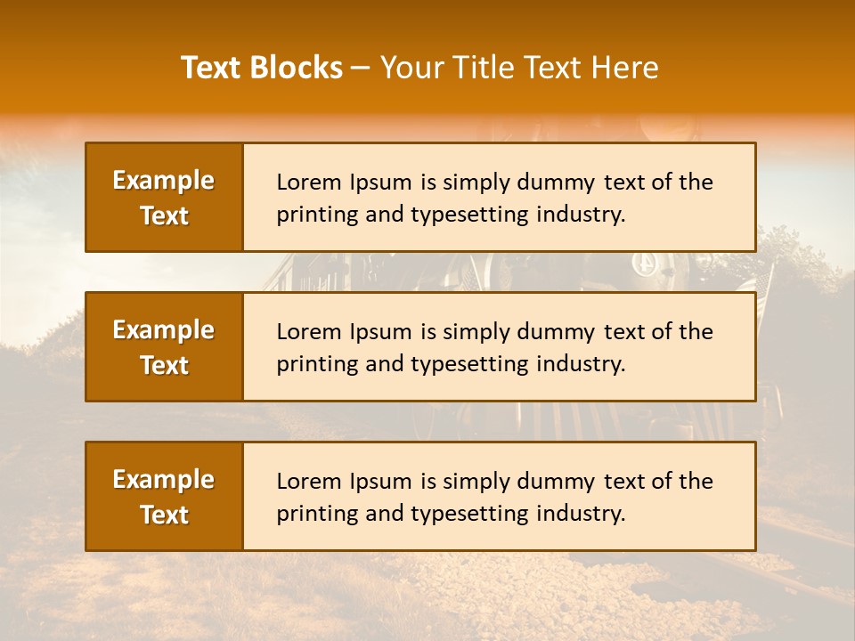 Steam Train PowerPoint Template