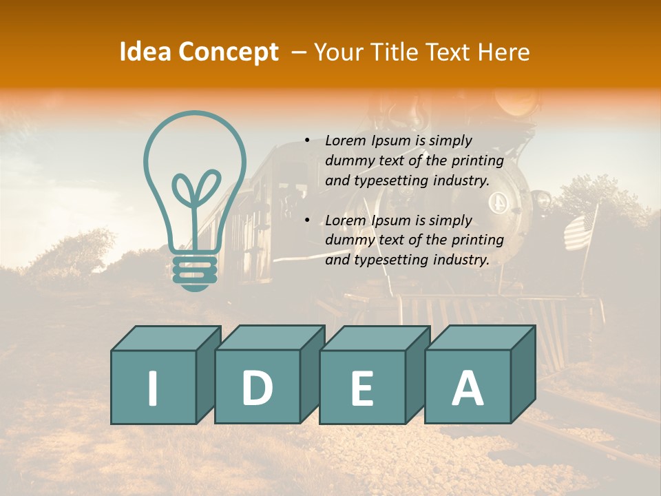 Steam Train PowerPoint Template