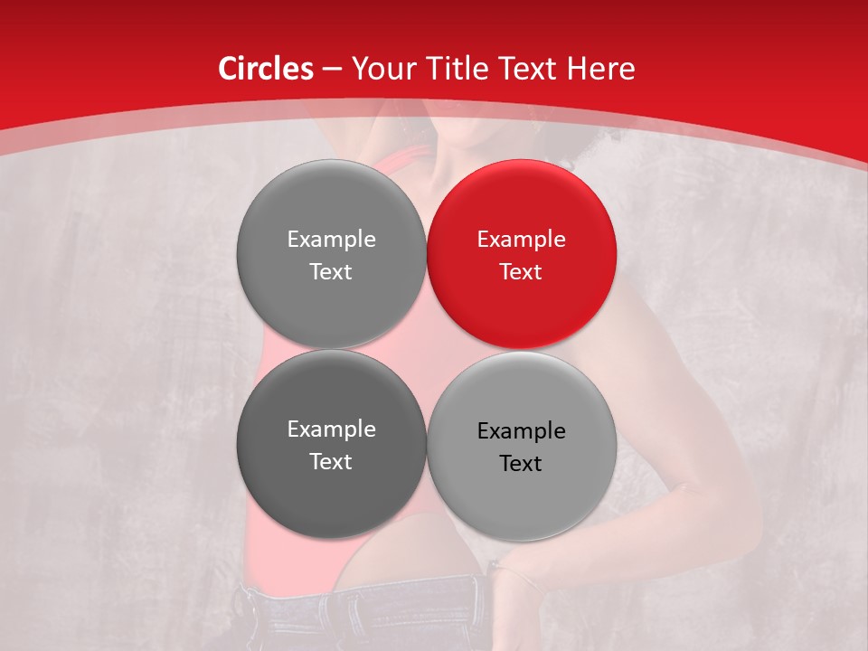 Caucasian Female  PowerPoint Template