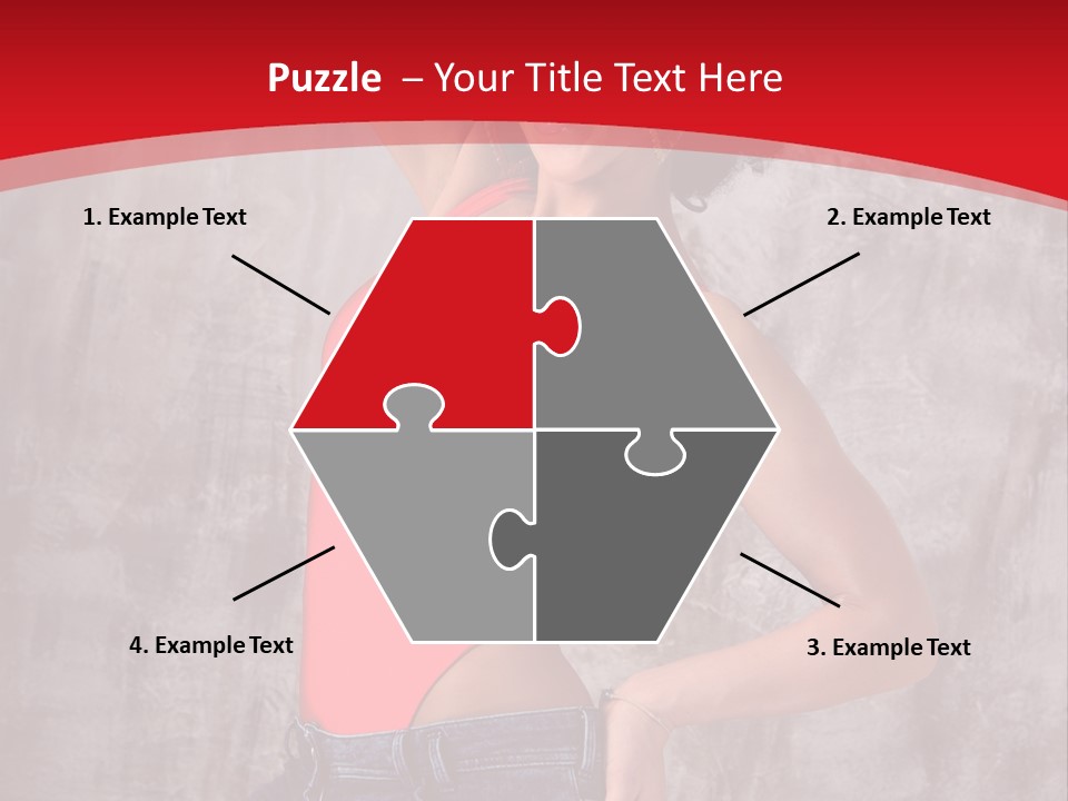 Caucasian Female  PowerPoint Template