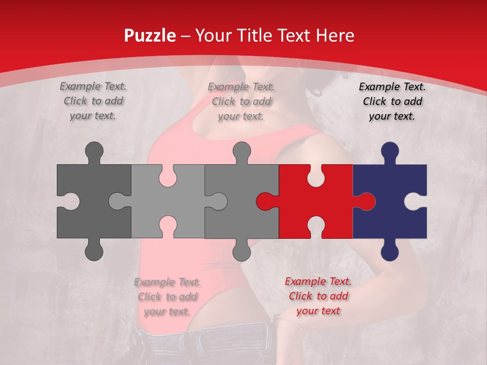 Caucasian Female  PowerPoint Template