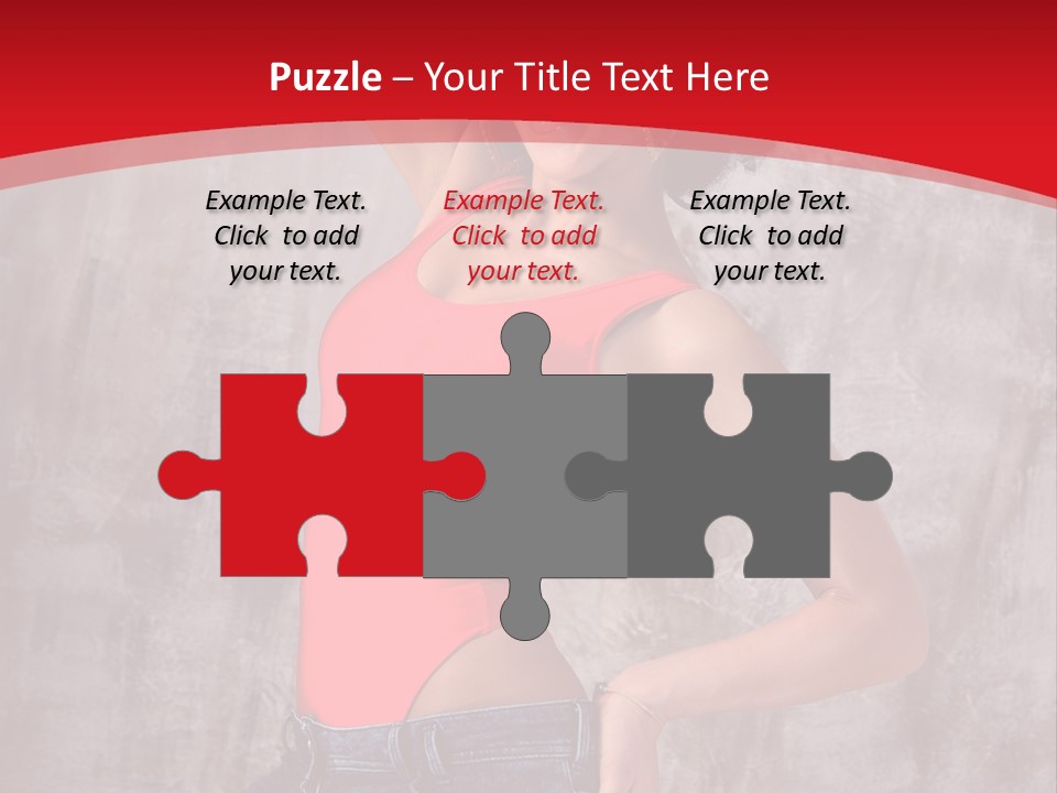 Caucasian Female  PowerPoint Template