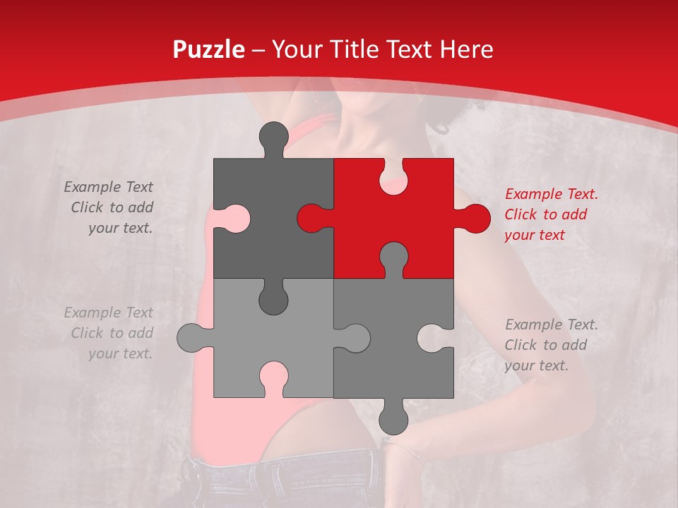 Caucasian Female  PowerPoint Template