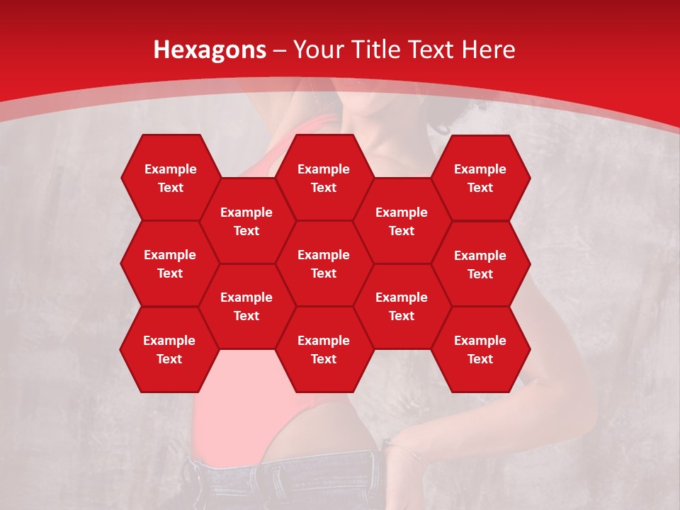 Caucasian Female  PowerPoint Template