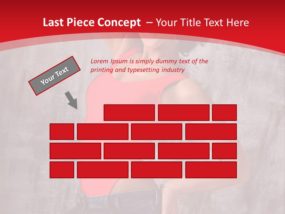 Caucasian Female  PowerPoint Template
