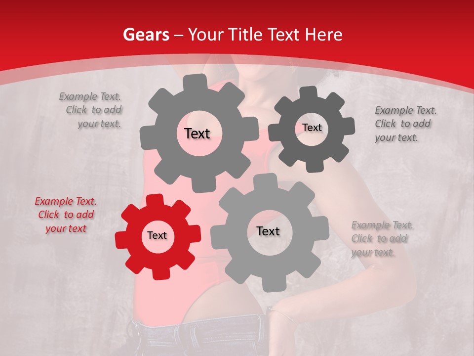 Caucasian Female  PowerPoint Template