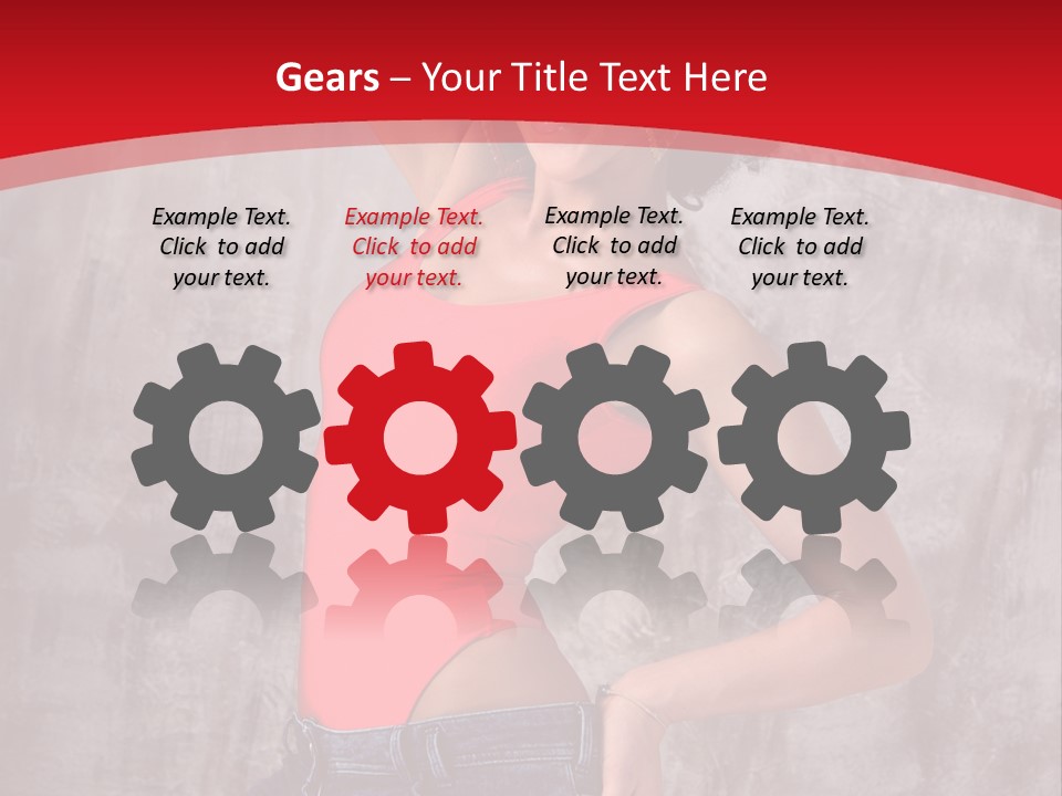 Caucasian Female  PowerPoint Template