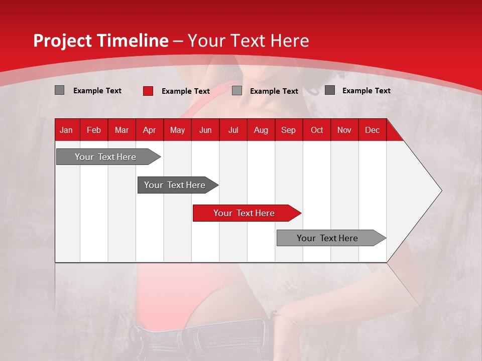 Caucasian Female  PowerPoint Template