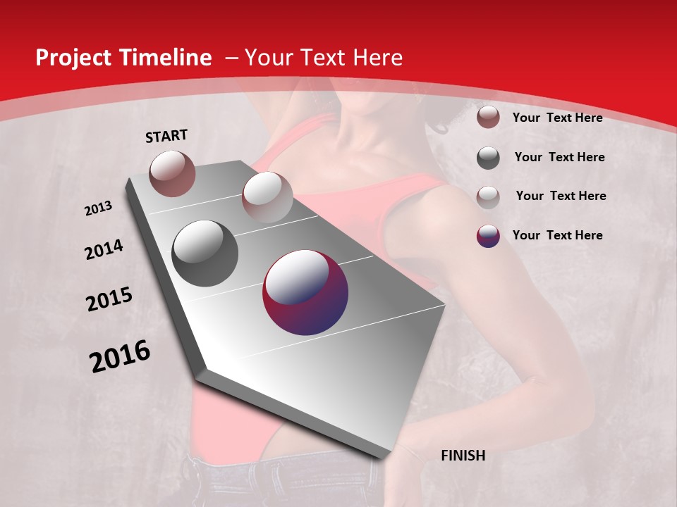 Caucasian Female  PowerPoint Template