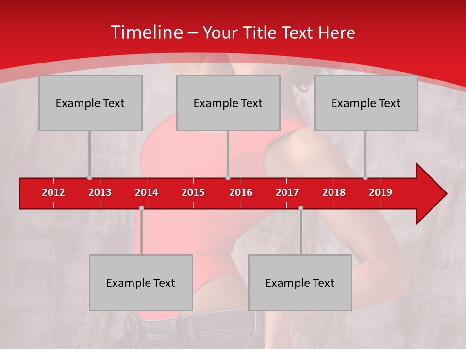 Caucasian Female  PowerPoint Template