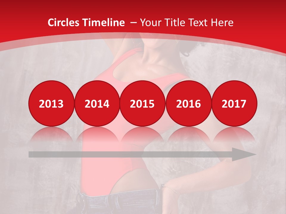 Caucasian Female  PowerPoint Template