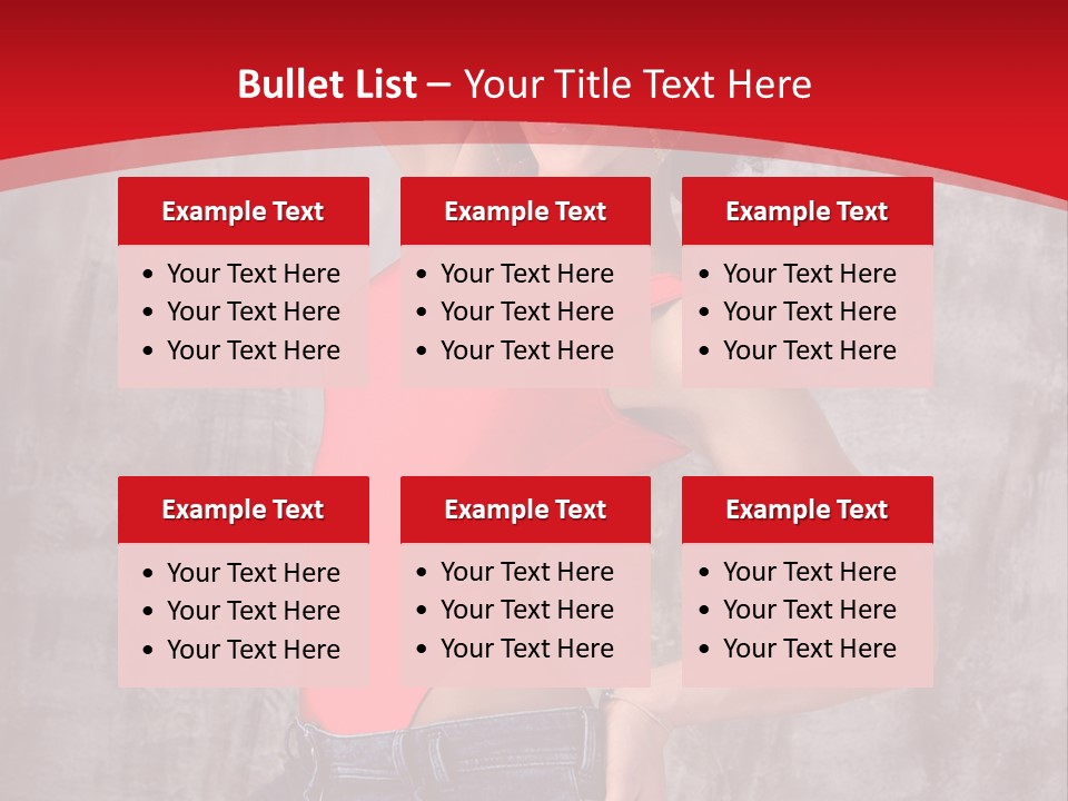 Caucasian Female  PowerPoint Template