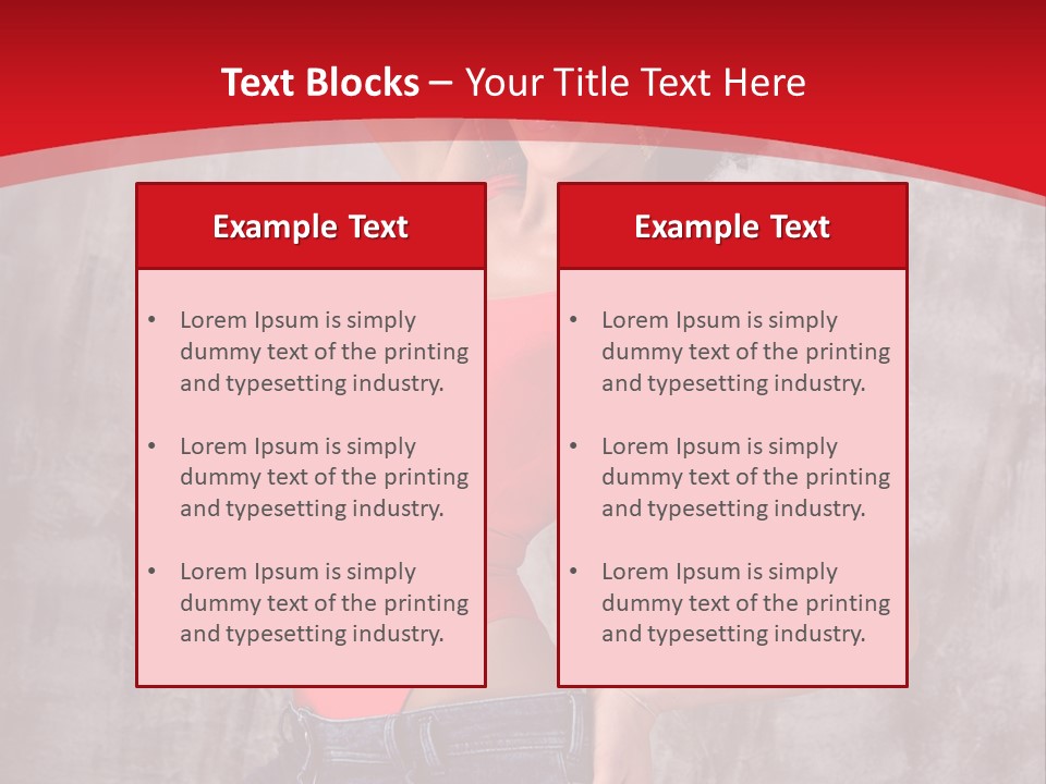 Caucasian Female  PowerPoint Template