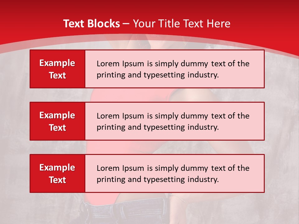 Caucasian Female  PowerPoint Template