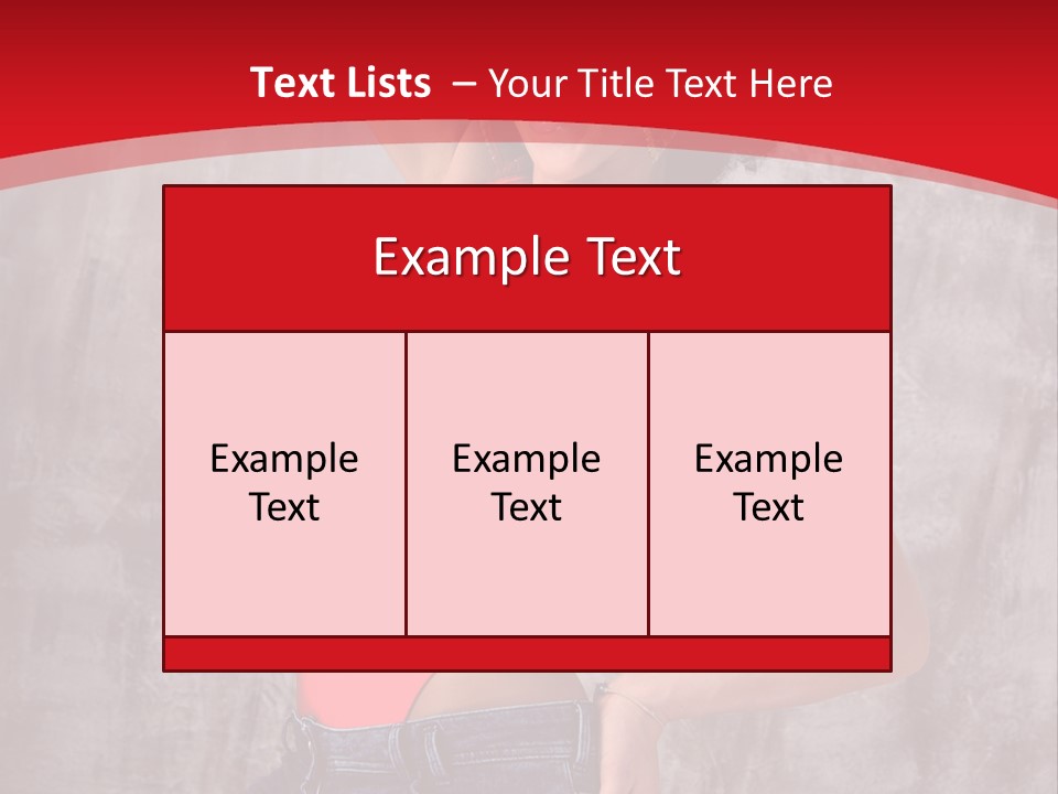 Caucasian Female  PowerPoint Template
