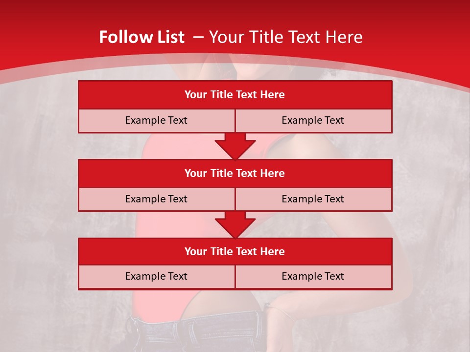 Caucasian Female  PowerPoint Template