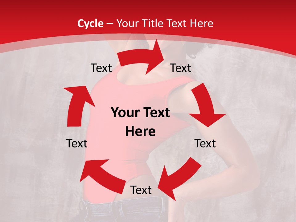 Caucasian Female  PowerPoint Template