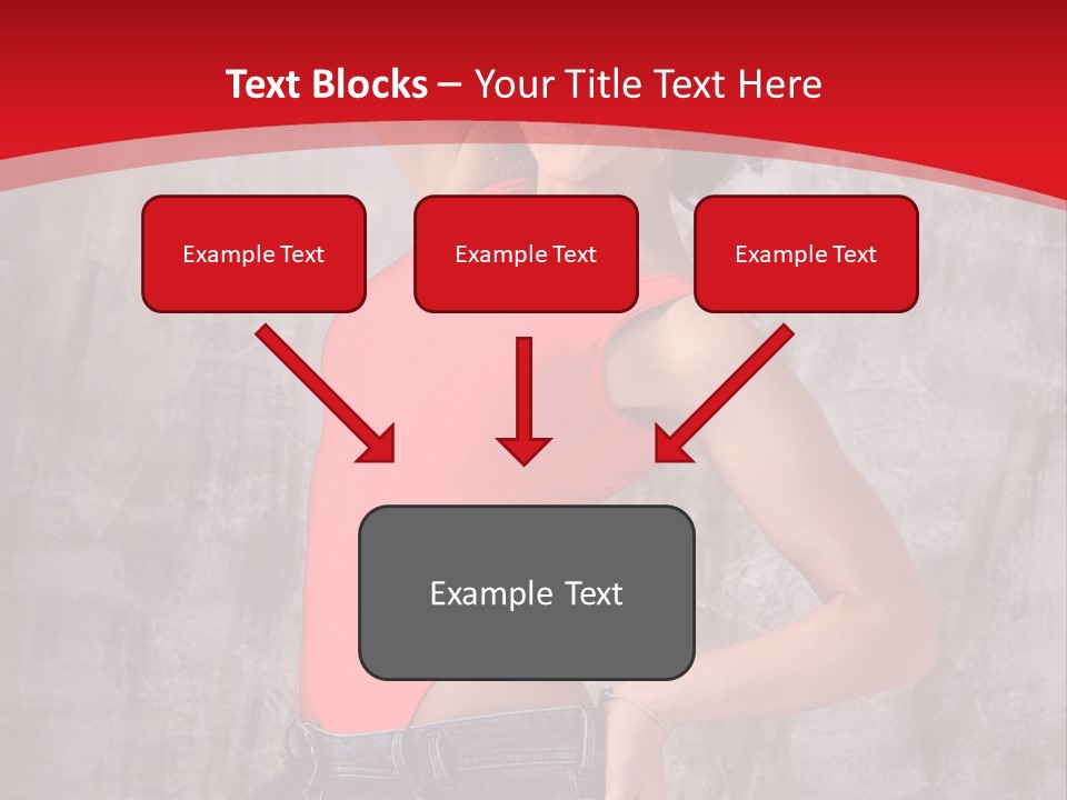Caucasian Female  PowerPoint Template