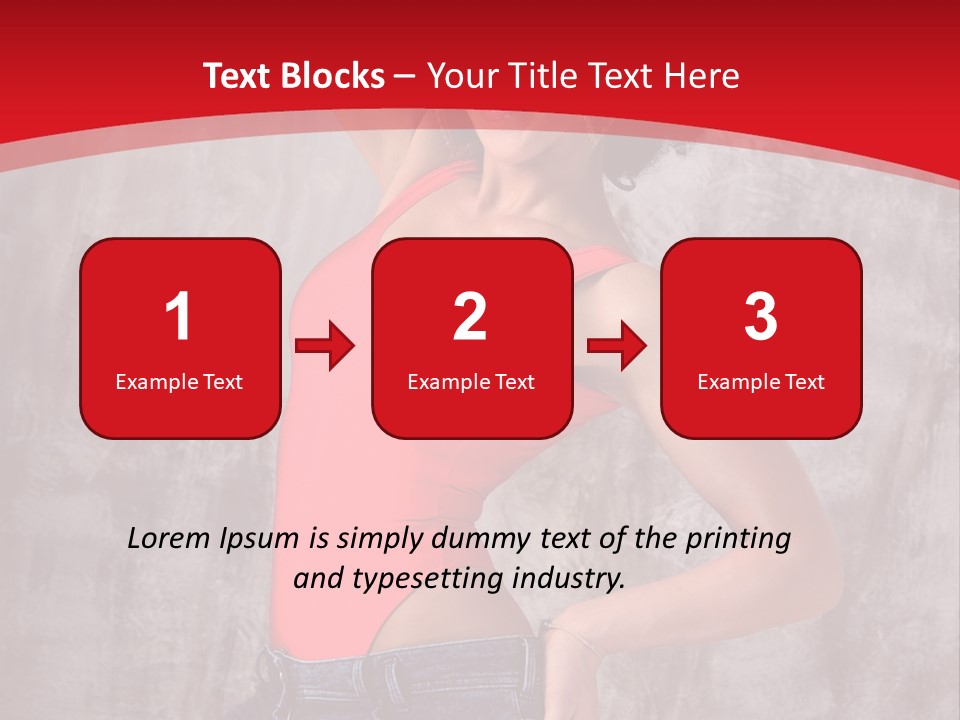 Caucasian Female  PowerPoint Template