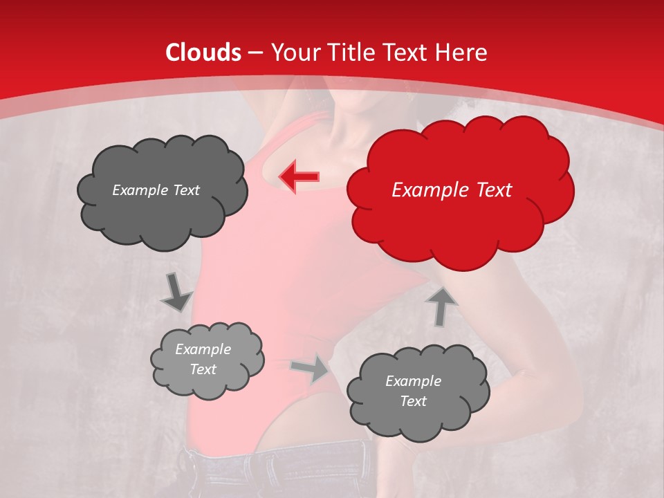 Caucasian Female  PowerPoint Template