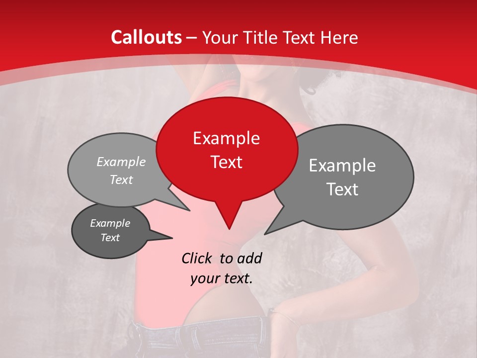 Caucasian Female  PowerPoint Template