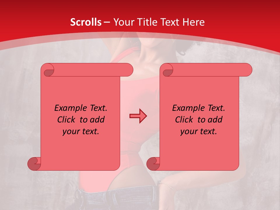 Caucasian Female  PowerPoint Template