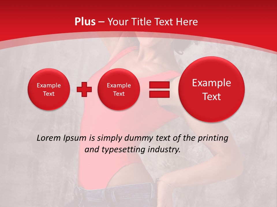 Caucasian Female  PowerPoint Template