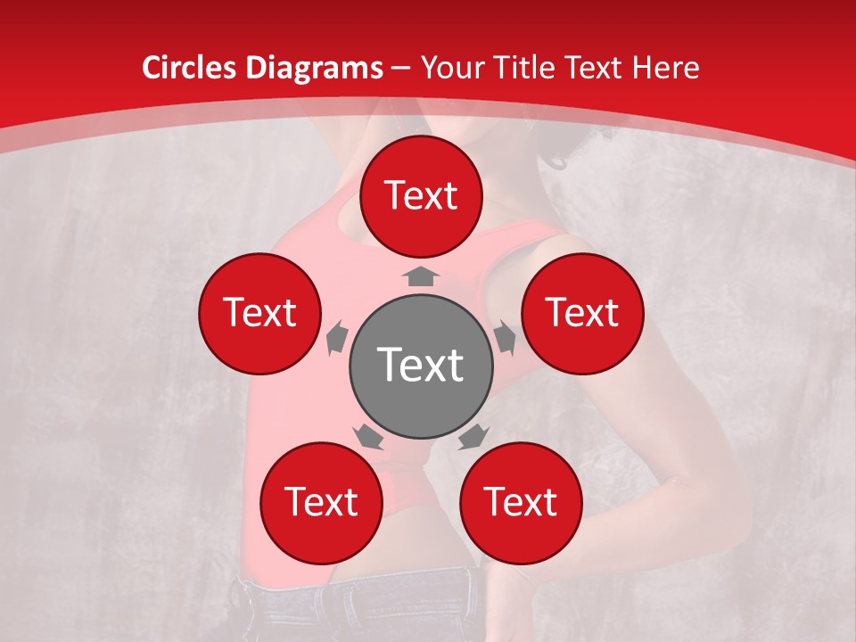 Caucasian Female  PowerPoint Template