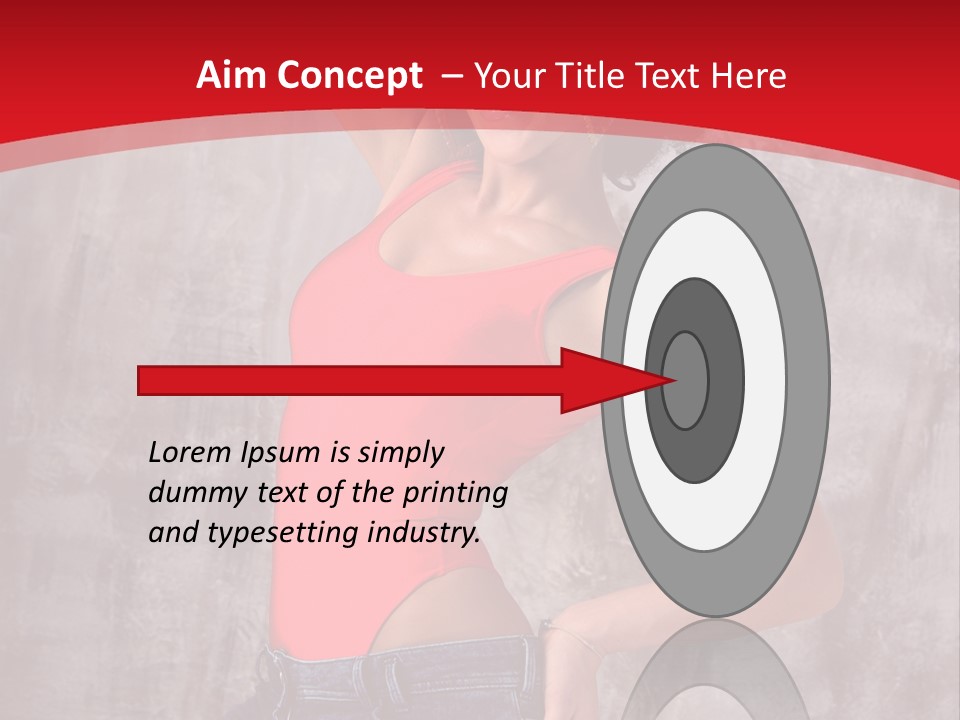 Caucasian Female  PowerPoint Template