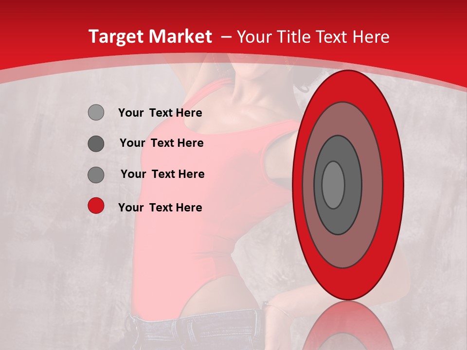 Caucasian Female  PowerPoint Template